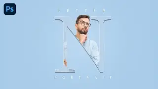 Easy way to Create Letter Portrait | Photoshop Tutorial