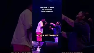 Luis Cortés y Lia Kali cantando juntos Volvernos a Amar en directo