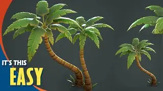 Making a Stylized Palm Tree with Maya, Zbrush, and Substance Painter