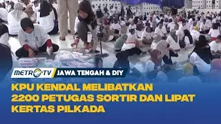 KPU Kendal Mulai Sortir & Lipat Surat Suara Pilkada 2024
