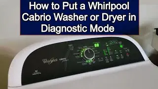 Whirlpool Cabrio Washer & Dryer Diagnostic Mode & Read Error Code List - How to