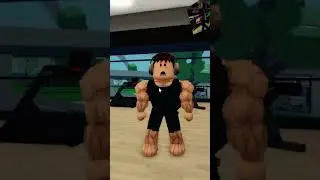 Hitting the weights in Roblox!