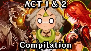 NATLAN ARCHON QUEST ACT 1 & 2 ALL CUTSCENES & Highlights Compilation