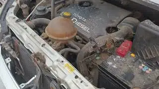 Toyota Avensis Verso D4D 2002 cold start -8°C