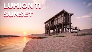 Sunset | Lumion 11 PRO Exterior Render Workflow (Photo Realistic)