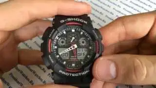 Как настроить часы Casio G-SHOCK GA-100-1A4ER - инструкция  | Watch-Forum.RU