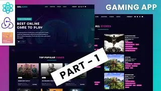 React JS Gaming Website Tutorial With RAWG Video Games API | PART 1 | React For Beginners