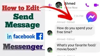 How to Edit Sent Message in Messenger 2024 || How to Edit Messenger Message | Messenger Message Edit