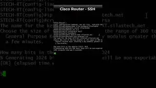 How to Configure SSH connection on Cisco Router? CISCO ROUTER - SSH | Absolute Beginner #shorts