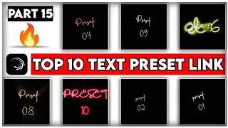 Top 10 🔥Alight Motion Rays Text Animation Presets ||AlightMotion Preset Download Free 10