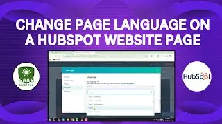 How to Change Page Language on a HubSpot Website Page - Detailed Tutorial [2025]