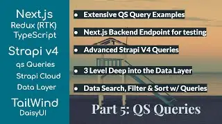 Next.js Redux (RTK) Strapi v4 Cloud Typescript Tailwind - QS Query & Filters - SSG ISR Part 5