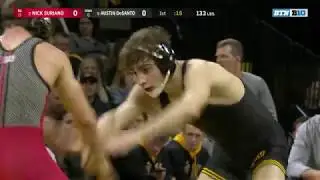 133 LBS: #3 Nick Suriano (Rutgers) vs. #8 Austin DeSanto (Iowa) | Big Ten Wrestling