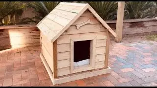 Build a large Dog House , DIY Woodworking .