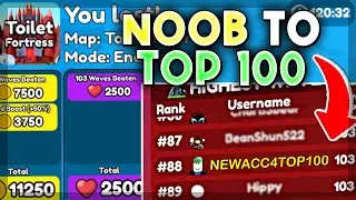 NOOB BEATS ENDLESS MODE LEADERBOARDS! Toilet Tower Defence 
