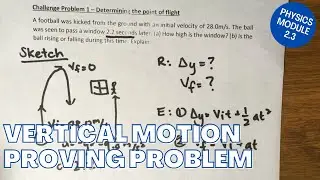 VERTICAL MOTION | Problem Solving: Part 1