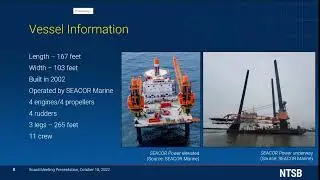 Board Meeting - Capsizing of Liftboat Seacor Power Subject