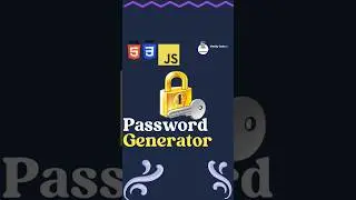 Password Generator || Create automatic password generator using html css and js | #shorts #coding