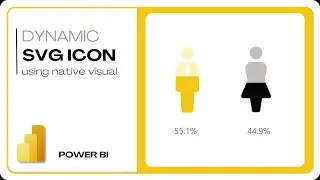 Dynamic SVG icon using table visual | Native visual | Power BI Tutorial