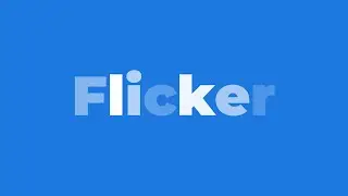 Text Flickering animation in After effects | Glitch Animation