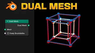 How to use DUAL MESH in Blender - Geometry Nodes