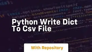 python write dict to csv file