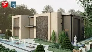 Modern Villa | Sketchup Speed Model and Lumion Render