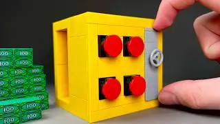 I built a LEGO SAFE with BUTTONS LOCK