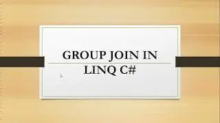 Linq Group Join in C#