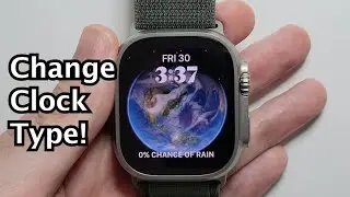 Apple Watch Ultra How to Change Clock Face