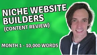 Niche Website Builders Review - 10,000 Words Content Package (Month 1)