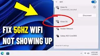 Fix 5ghz Wi-Fi Not Showing Up in Windows 11 / 10 | How To Switch From 2.4Ghz to 5Ghz wifi 📶✔️