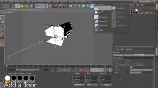Cinema 4D Tutorial - Set up a barn door flood light in Cinema 4d