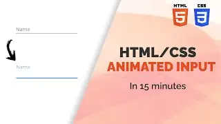 Animated Input Tutorial With HTML And CSS | Material UI