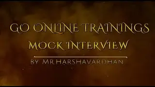 Mock Interview I Bhaskar Jogi | Go Online Trainings | 90000 75637