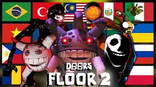 Doors Floor 2 All characters in different languages meme