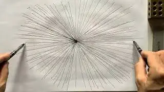 Sketching Energy - Brain Training Radial Lines #art