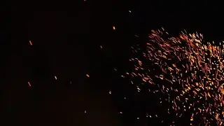 Free Fire Sparks Black Backgroud Footage HD