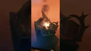 Valheim Ashlands First Base - landing in the pillars with the small boat  