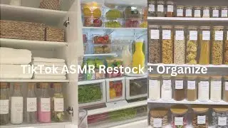 Aesthetic ASMR TikTok Restocking & Reorganising | Compilation Videos ☁️