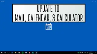 Update to Mail & Calendar in Windows 10 Build 14393!