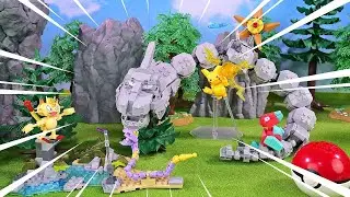 Pokemon Mega Construx / Onix Super Battle / Stop Motion Building