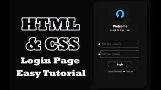 Login Page | HTML & CSS Easy Tutorial