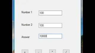 How to create calculator in Visual Studio 2008