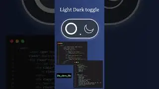 Light Dark Mode toggle in pure CSS #html #css #csstricks #css3 #shorts #viral