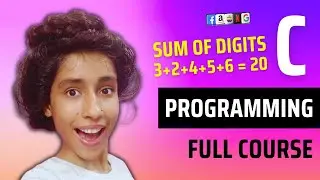 C Program to find Sum of Digits of a Number, C Programming for Beginners, C Language Tutorial