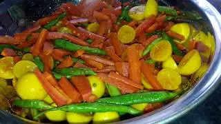 Mixed Vegetable Pickle | Spicy Vegetable Pickle | Mix Veg Pickle recipe by Cook With Nuzhat