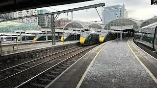 Great Western Railway, Elizabeth Line and HX Trains at London Paddington on January 20th 2024