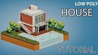 Low Poly House | Cinema 4D Tutorial