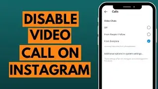 How to Disable Video Call on Instagram (2023) | Turn Off Instagram Video Calls